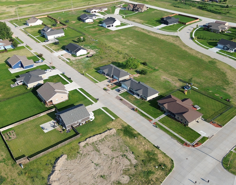 Harvest Meadows Subdivision completed project